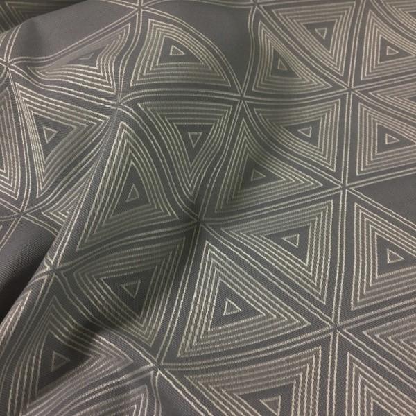 CF Stinson Perimeter Sterling Geometric Gray Upholstery Fabric