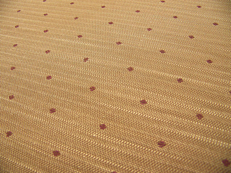 Philmont Straw Tissue Pick Polka Dot Tan Upholstery Fabric (Sold As-Is)