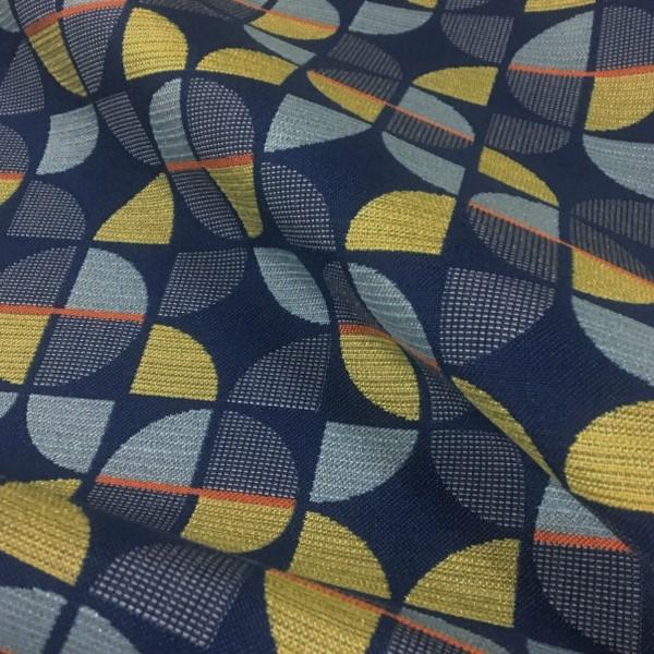 CF Stinson Pinball Surf Geometric Blue Upholstery Fabric