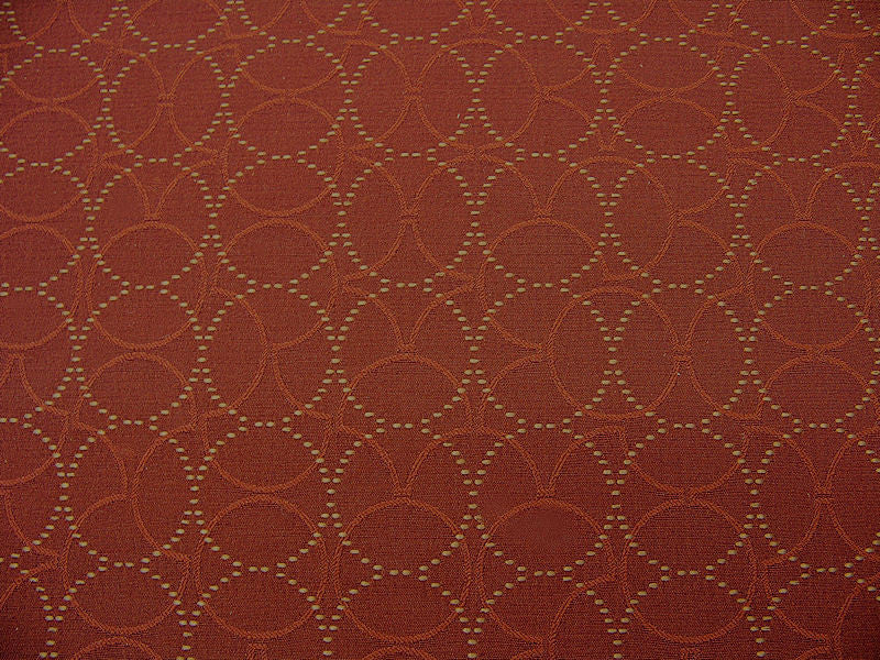 Plait Sangria Geometric Foam Back Upholstery Fabric
