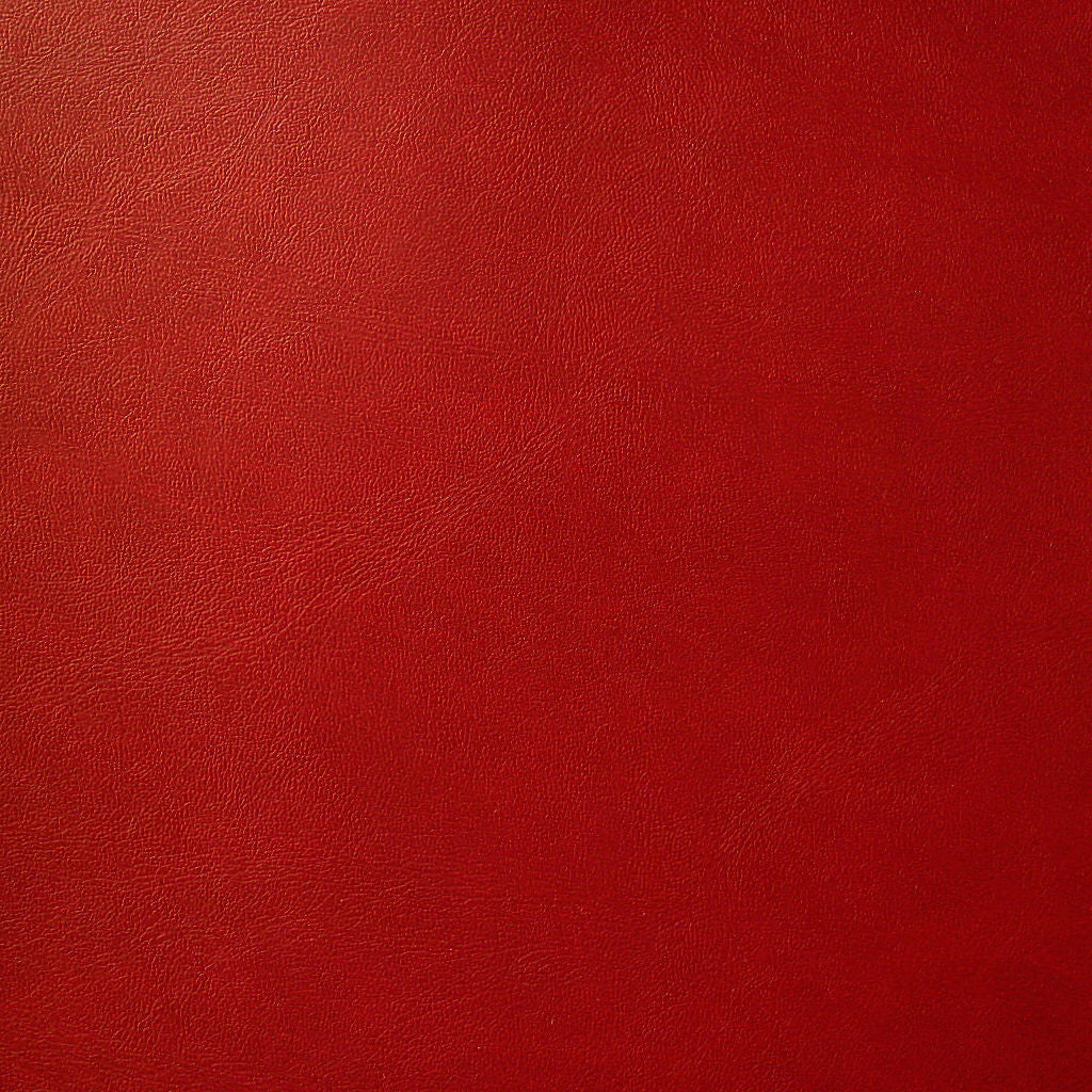 Remnant of Polished Flame Red  Upholstery Fabric