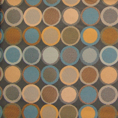 Arc-Com Fabrics Upholstery Fabric Multi Color Circles Polo Mist Toto Fabrics