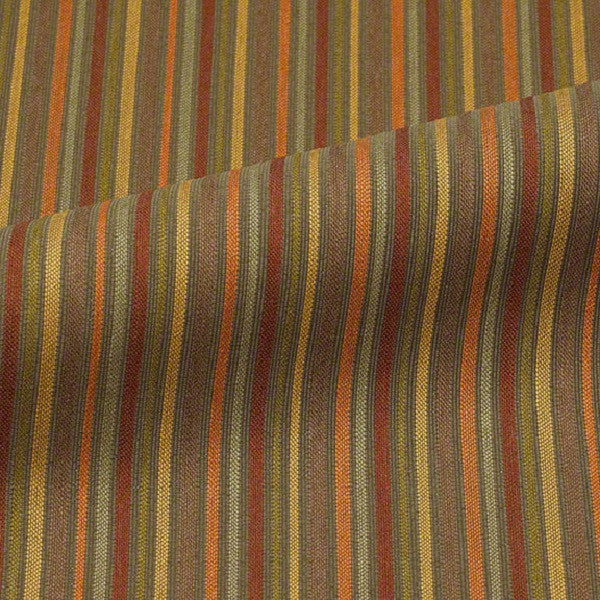 Upholstery Fabric Striped Cypton Portico Autumn Leaf Toto Fabrics