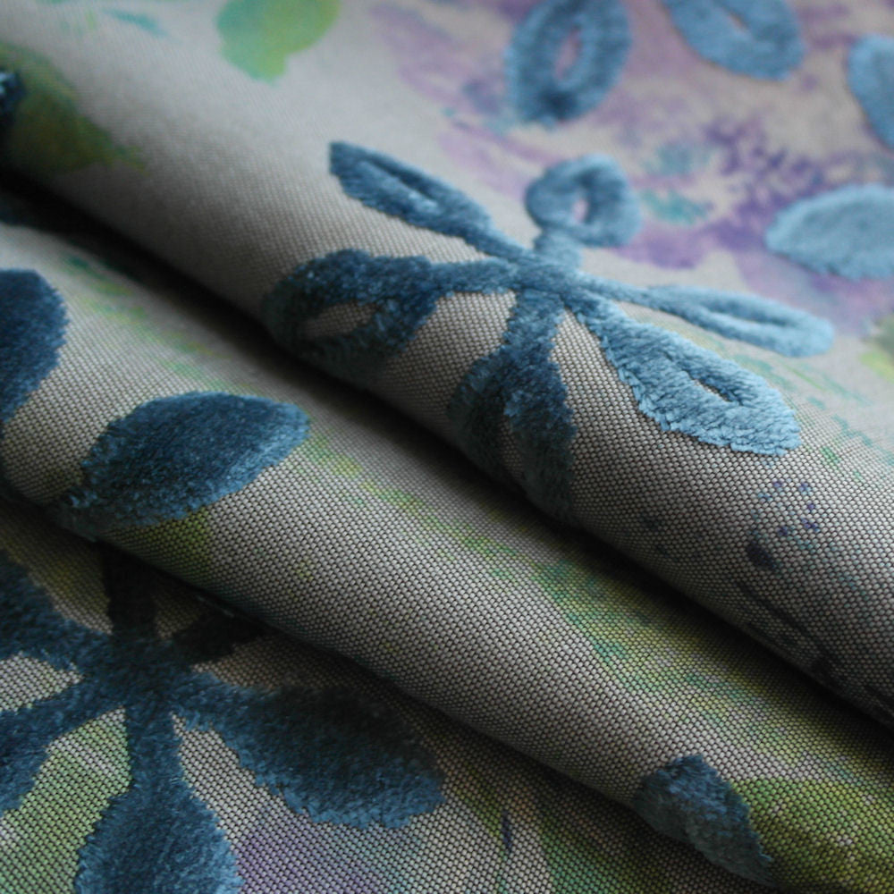 Remnant of Printemps Dew Multi Upholstery Fabric