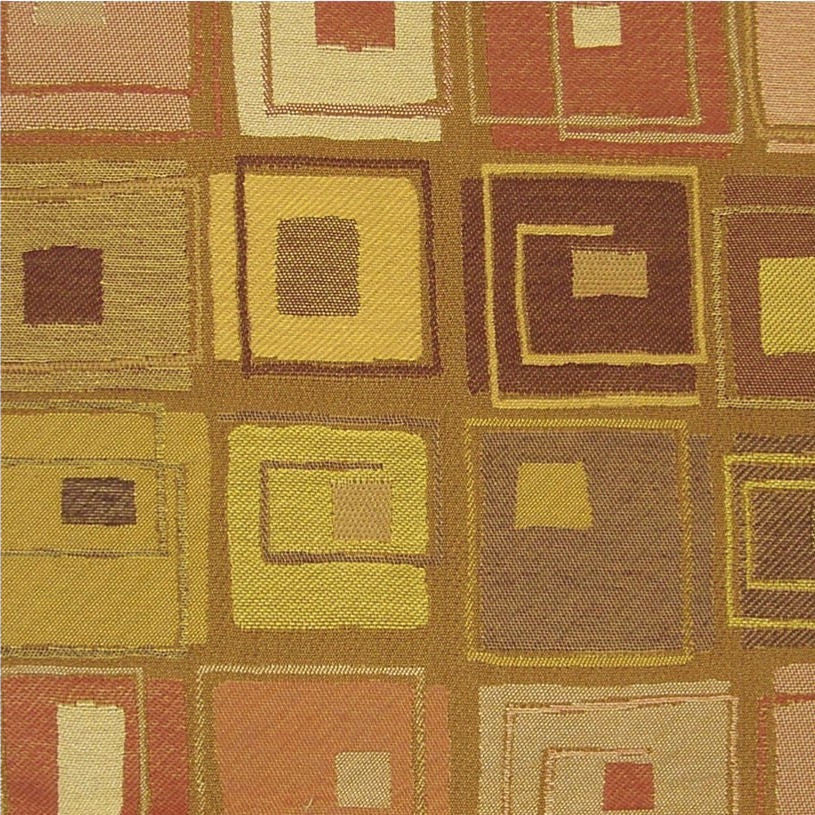 Momentum Textiles Upholstery Fabric Orange Abstract Geometric Quad Aura Toto Fabrics