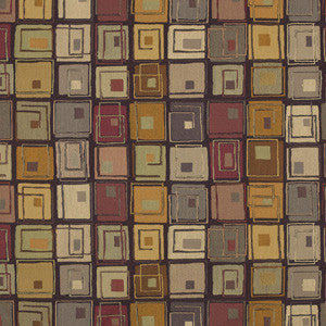 Upholstery Fabric Earthtone Geometric Quad Dusk Toto Fabrics