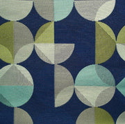 Arc-Com Radius Sapphire Geometric Design Blue Upholstery Fabric
