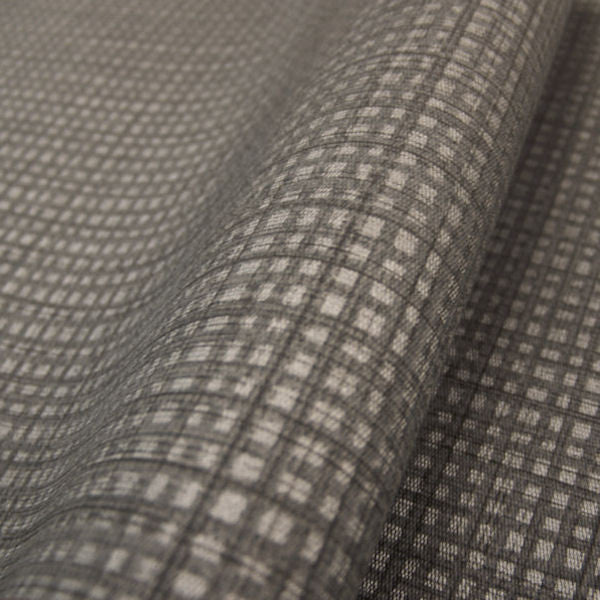Remnant of CF Stinson Raffia Silver Screen Grey Upholstery Fabric