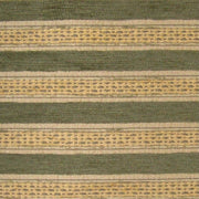 Upholstery Fabric Green And Gold Chenille Stripe Ralia Fitzgerald Toto Fabrics