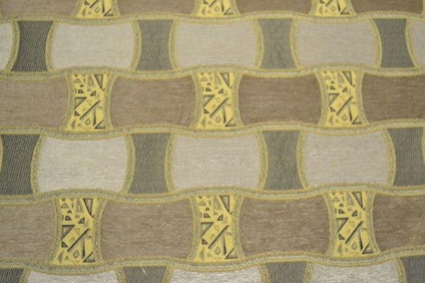 Reflex Tan Bow Tie Pattern Brown Upholstery Fabric