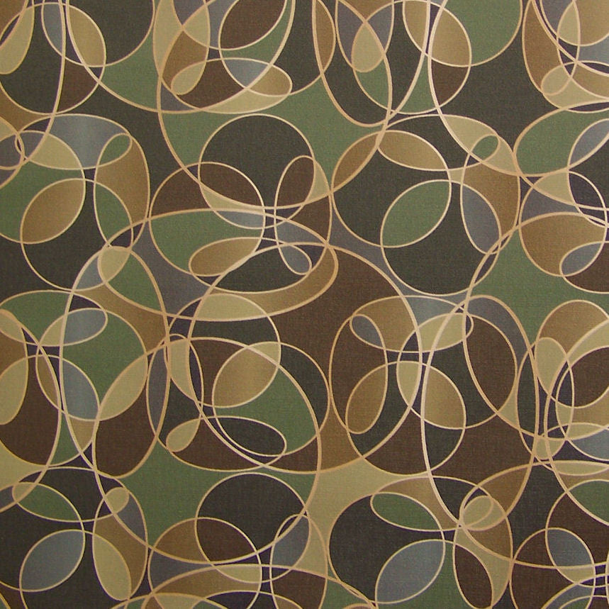 CF Stinson Upholstery Fabric Swirl Design Revolve Bergamot Toto Fabrics
