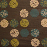 Upholstery Fabric Striped Circles Revolve Espresso Toto Fabrics