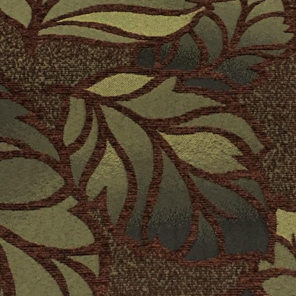 True Textiles Upholstery Fabric Botanical Raised Chenille Rio Autumn Toto Fabrics