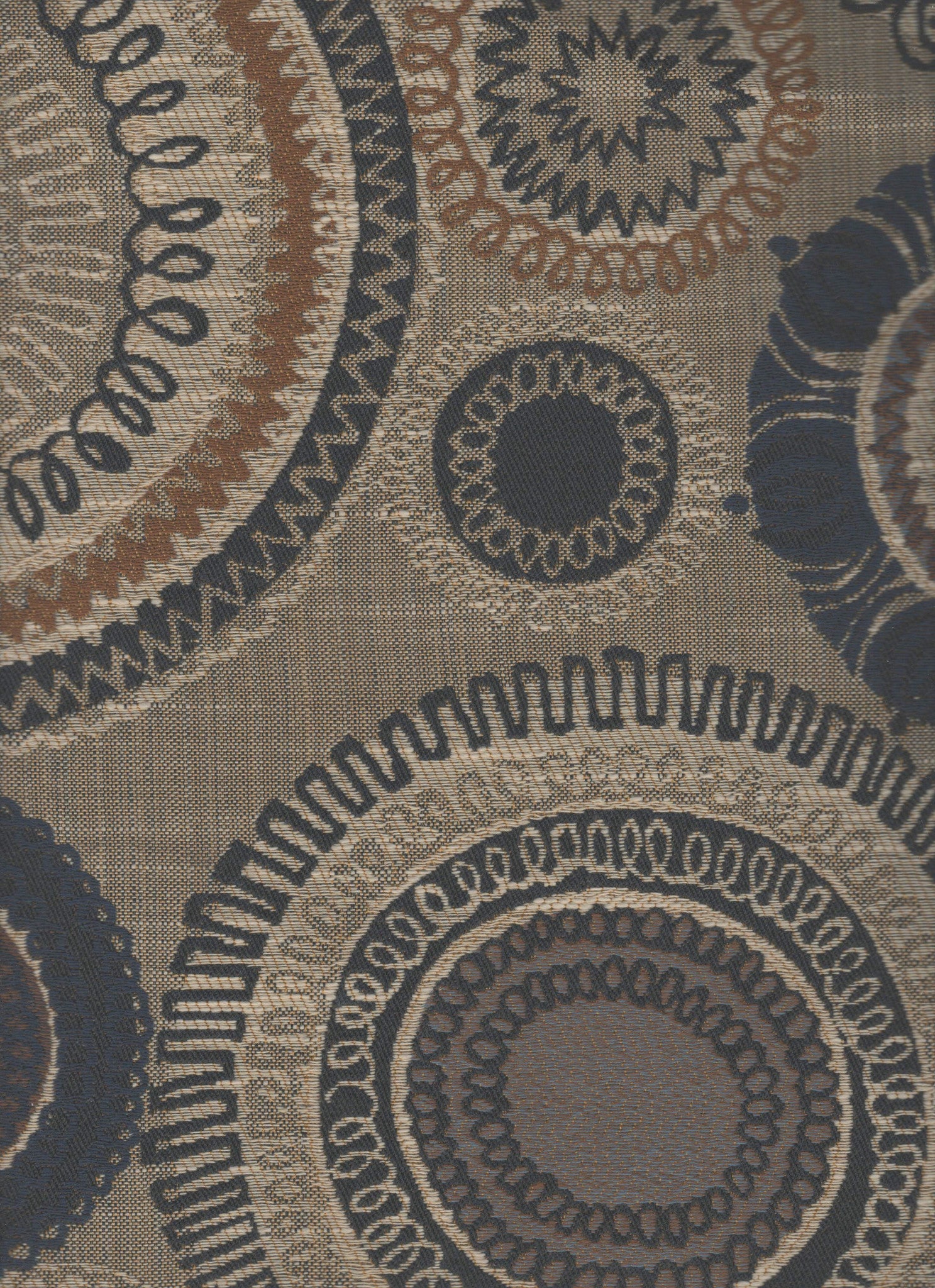 Upholstery Fabric Large Intricate Circles Riollo Cadet Toto Fabrics