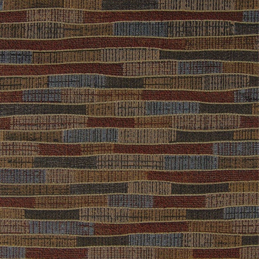 Upholstery Fabric Wavy Stripe Riviera Redwood Toto Fabrics