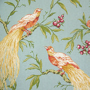 Roberta Springtime Tropical Bird And Berry Print Upholstery Fabric (Sold As-Is)