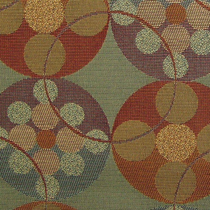 Upholstery Fabric Large Circle Pattern Round N Round Tuscan Toto Fabrics