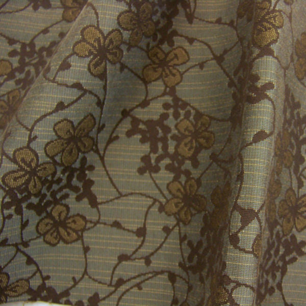 Upholstery Fabric Floral Vine Rusola Gunmetal Toto Fabrics
