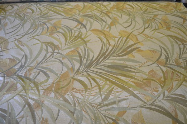 Sabbatical Spring Fern Leaf Design Yellow Upholstery Fabric