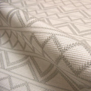 Upholstery Fabric Tribal Stripe Saw Tooth Silver Toto Fabrics