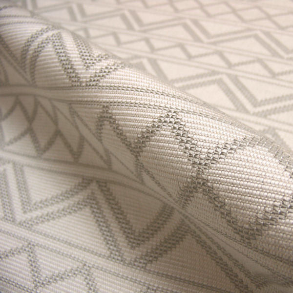 Upholstery Fabric Tribal Stripe Saw Tooth Silver Toto Fabrics