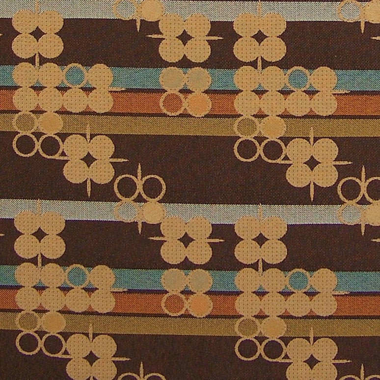 Pallas Textiles Upholstery Fabric Remnant Seeking Truth Chocolate
