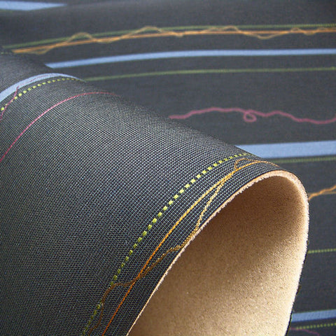 Upholstery Fabric Geometric Stripe Sequence Prussian Toto Fabrics
