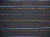 Designtex Sequence Prussian Geometric Stripe Blue Upholstery Fabric
