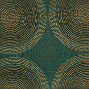 Arc-Com Shibori Teal Concentric Circles Upholstery Fabric