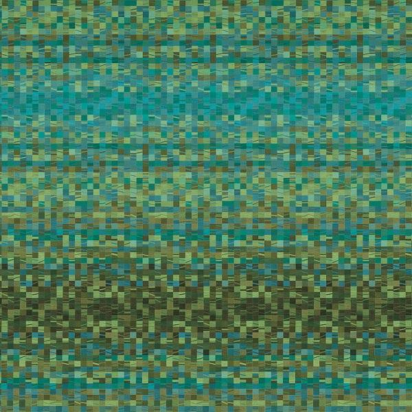 Arc-Com Shift Jungle Geometric Green Upholstery Fabric