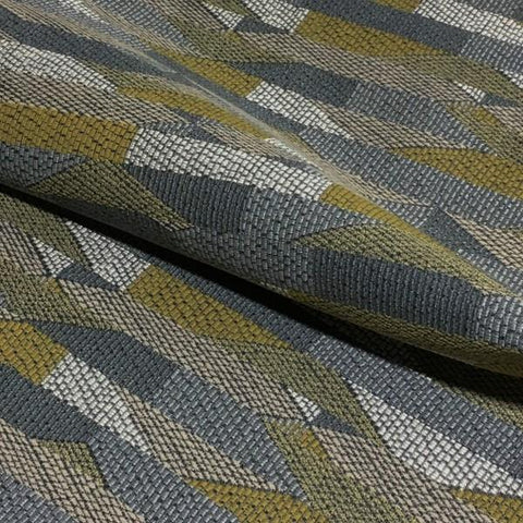 Bernhardt Shift Lemongrass Geometric Gray Upholstery Fabric