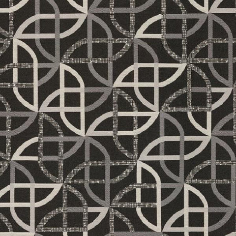 Designtex Shortcut Print Black Upholstery Fabric 3810-803 Toto Fabrics Online