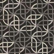 Designtex Shortcut Print Geometric Black Upholstery Fabric
