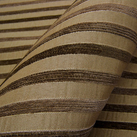 Swavelle Mill Creek Upholstery Fabric Chenille Bengal Stripe Sidwell Latte Toto Fabrics