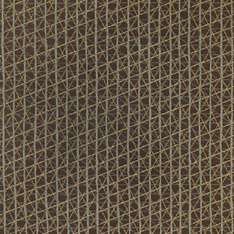 Momentum Sketching Air Driftwood Criss Cross Design Brown Upholstery Fabric