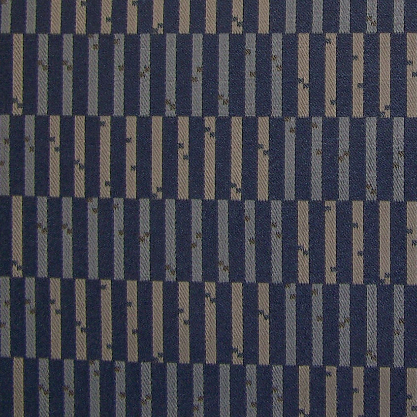 Upholstery Fabric Geometric Segment Stripe Skyline Summer Blue Toto Fabrics