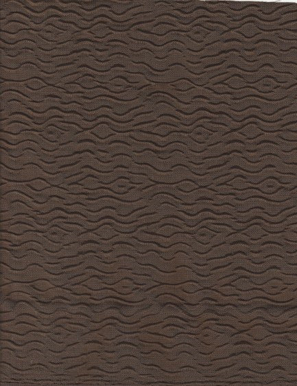 Upholstery Fabric Solid Raised Patttern Smoochy  Brown Toto Fabrics