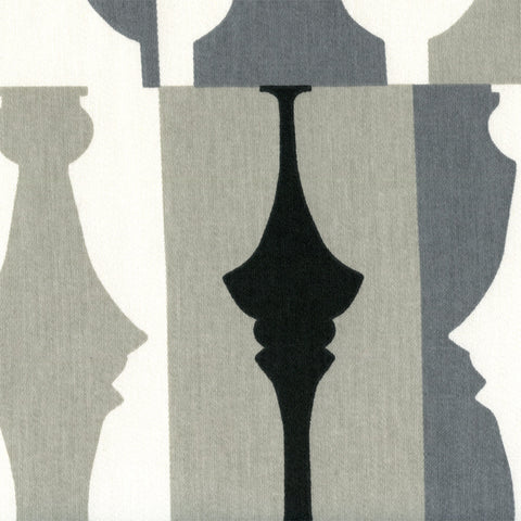 Upholstery Fabric Modern Chess Piece Print So Silhouette Tuxedo Toto Fabrics
