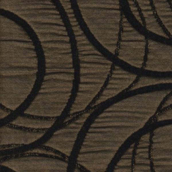 Upholstery Fabric Circle Design Spiro Gyro Chocolate Toto Fabrics