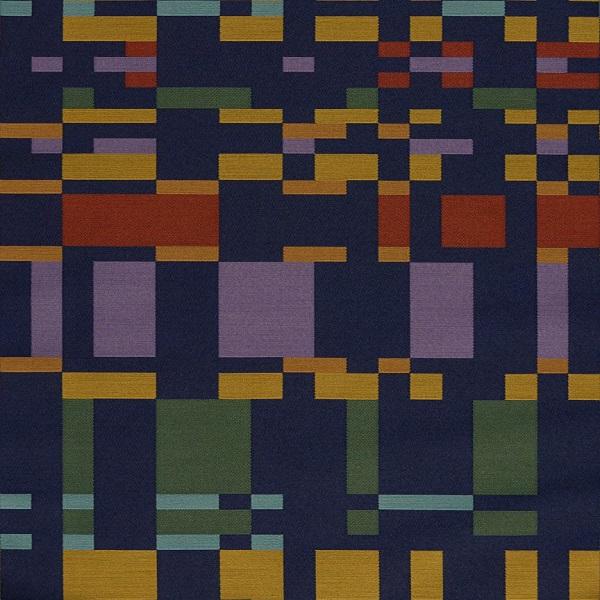 Arc-Com Upholstery Fabric Geometric Square One Blueberry Toto Fabrics