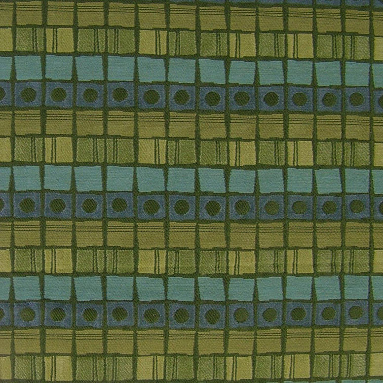 Remnant of Stepping Stones Emerald Green Upholstery Fabric