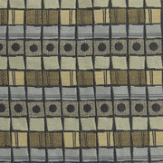 Upholstery Fabric Grid Stripe Stepping Stones Pewter Toto Fabrics