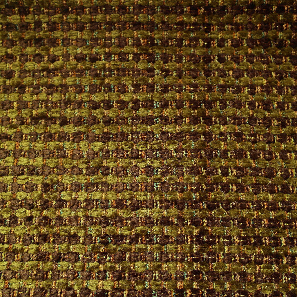 Remnant of Sultana Greenbriar Green & Brown Upholstery Fabric