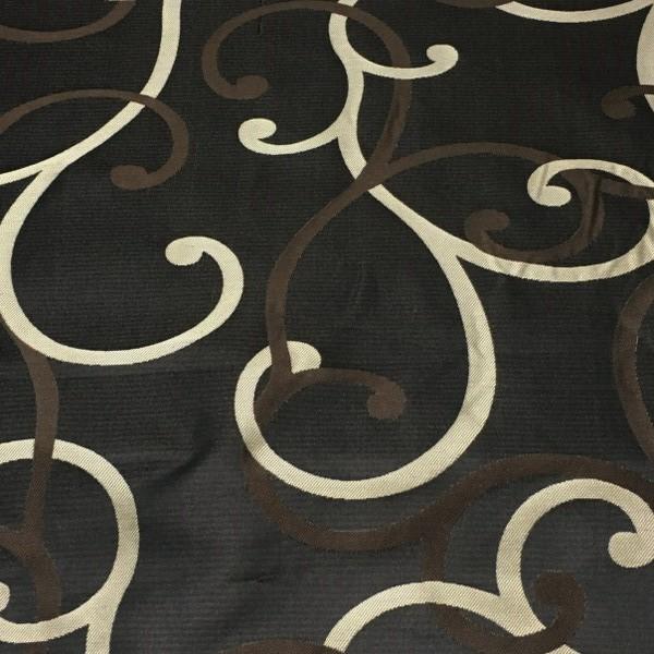 Swavelle Mill Creek Upholstery Fabric Scroll Swirl Onyx Toto Fabrics