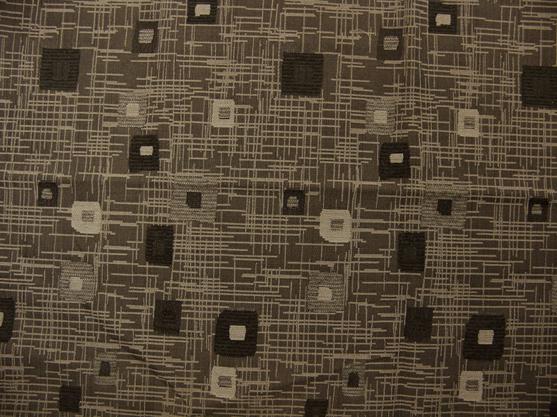 Tabitinga Steel Abstract Geometric Grey Upholstery Fabric