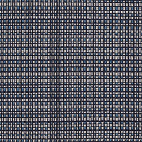 Tattersall Reverse Navy Small Check Blue Upholstery Fabric