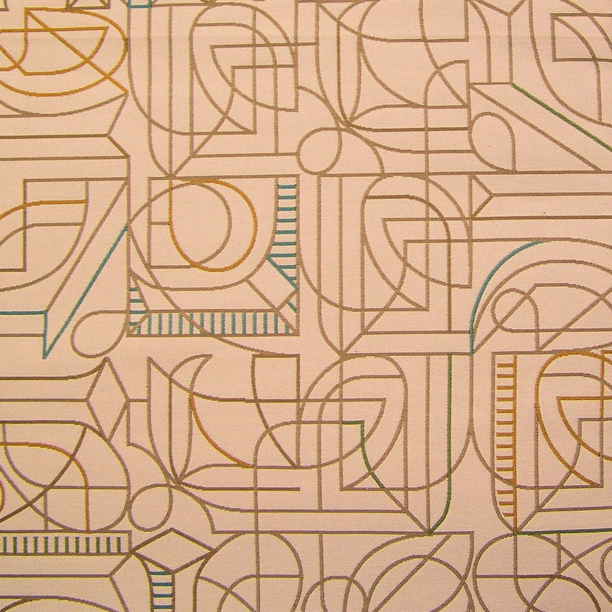 Upholstery Fabric Abstract Geometric Telary Bone Toto Fabrics