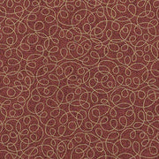 Upholstery Fabric Swirl Pattern Vinyl Tendril Auburn Toto Fabrics