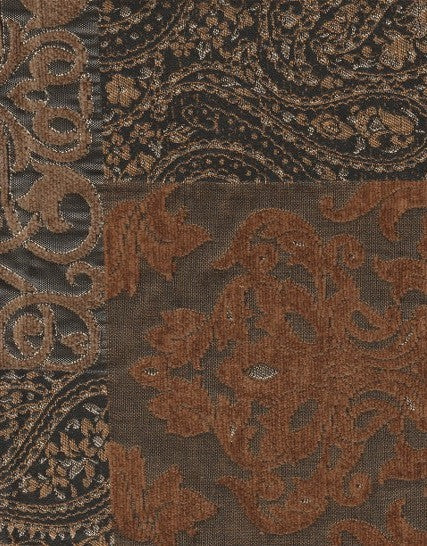 Upholstery Fabric Formal Pattern Ticena Block Ebony Toto Fabrics