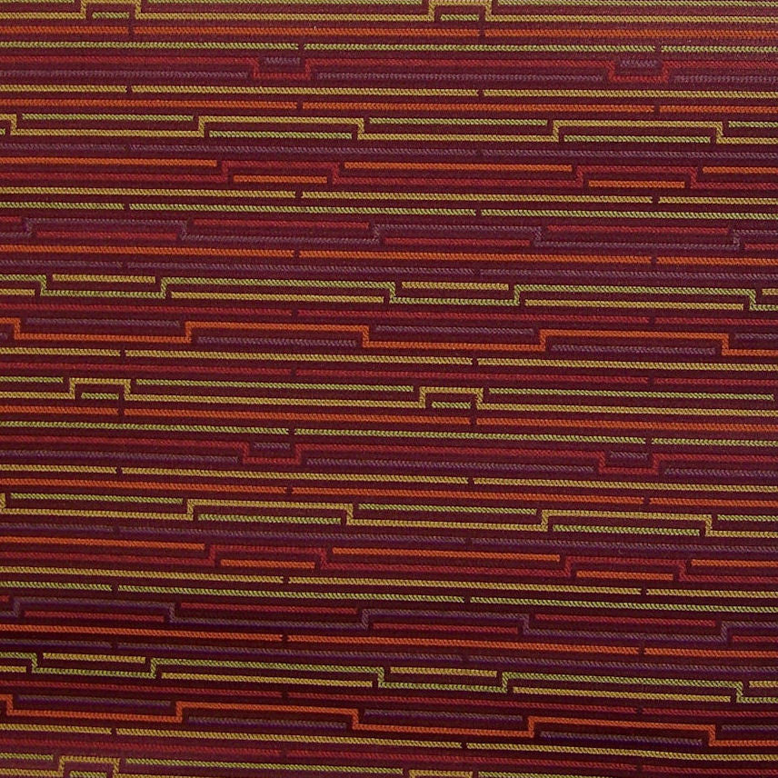 Upholstery Fabric Colorful Geometric Stripe Tracing Holiday Toto Fabrics